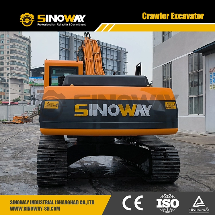 Chinese Small Mini Hydraulic Long Reach Backhoe Excavator 20 Ton 21 Ton 23 Ton 25 Ton Micro Construction Crawler Excavator for Sale